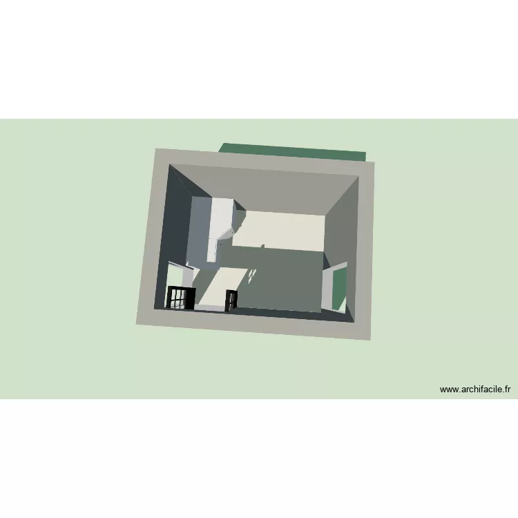 CUISINE. Plan de 1 et 7 m² CUISINE. Plan de 1 et 7 m²