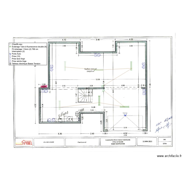 GHRAB S/SOL. Plan de 0 pièce et 0 m2