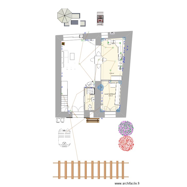 maison gizia 5. Plan de 10 pièces et 100 m2