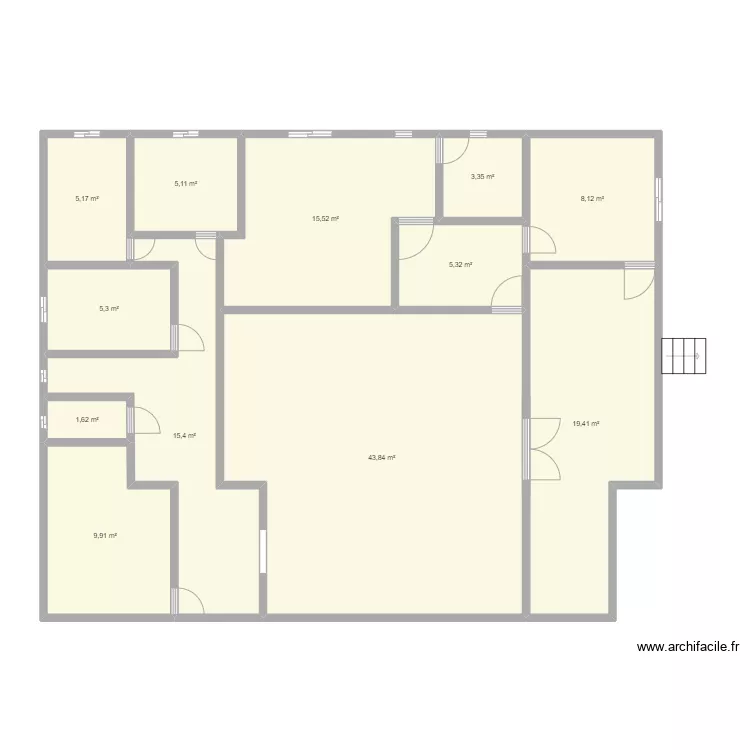 plan msn village spaD. Plan de 12  et 138 m²