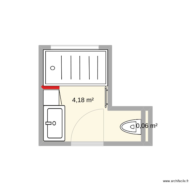 Salle de bain. Plan de 0 pièce et 0 m2