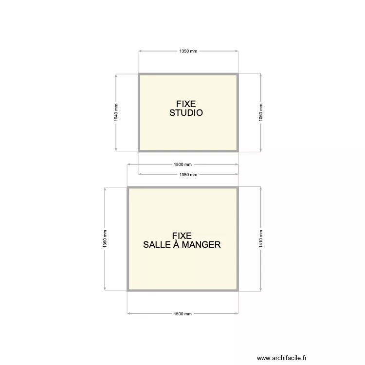 FENÊTRES CHAMBRES DU BAS. Plan de 2 et 3 m² FENÊTRES CHAMBRES DU BAS. Plan de 2 et 3 m²