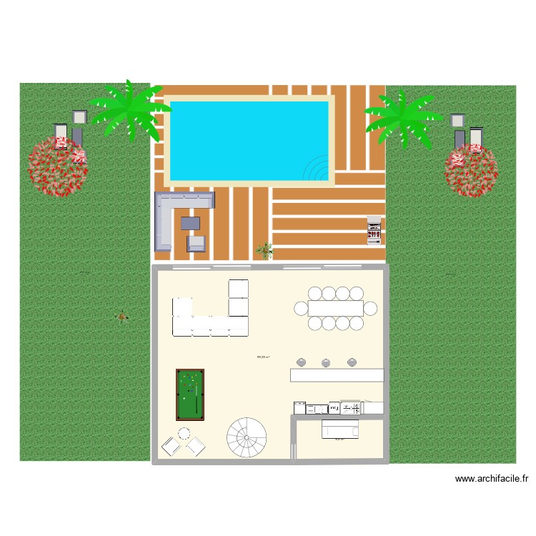 Anglais. Plan de 0 pièce et 0 m2