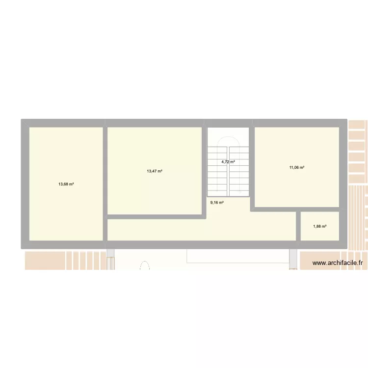 cf1. Plan de 12  et 169 m²