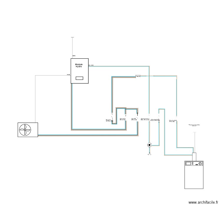 Cablâge PAC / CHAUDIERE Dehlinger. Plan de 0 pièce et 0 m2
