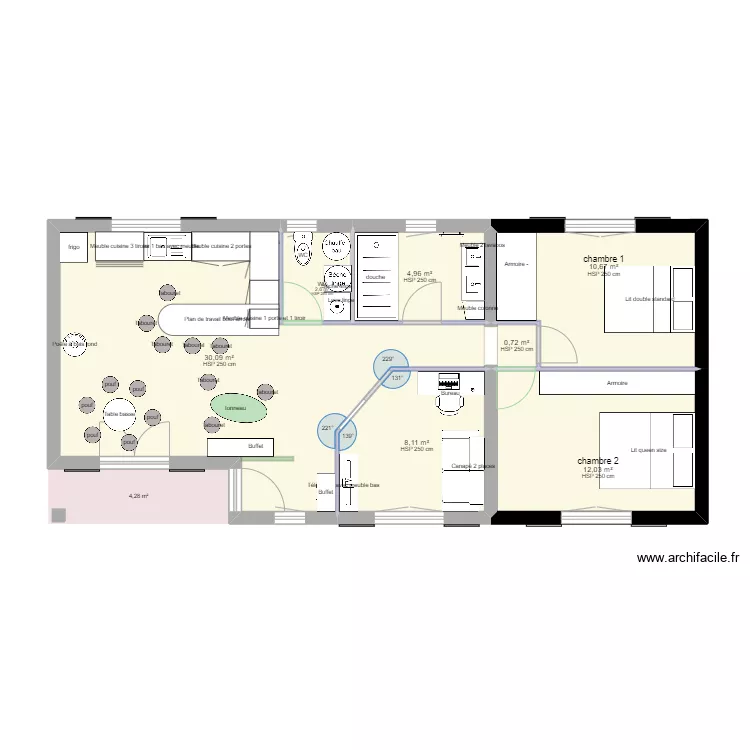 Maison Thibaut agrandissement 2. Plan de 
