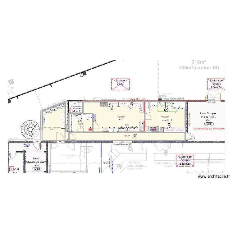 LA MOTTE SERVOLEX V4. Plan de 