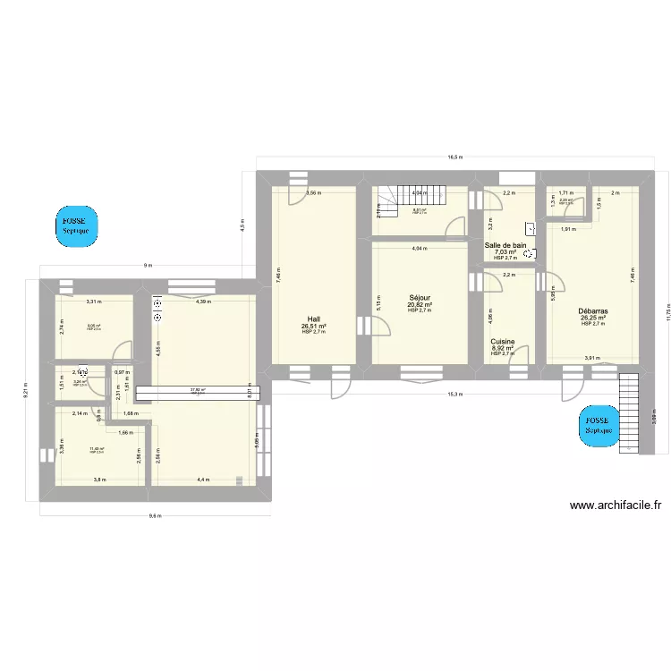 RDC 41 LOGNE TOTAL. Plan de 11  et 162 m²