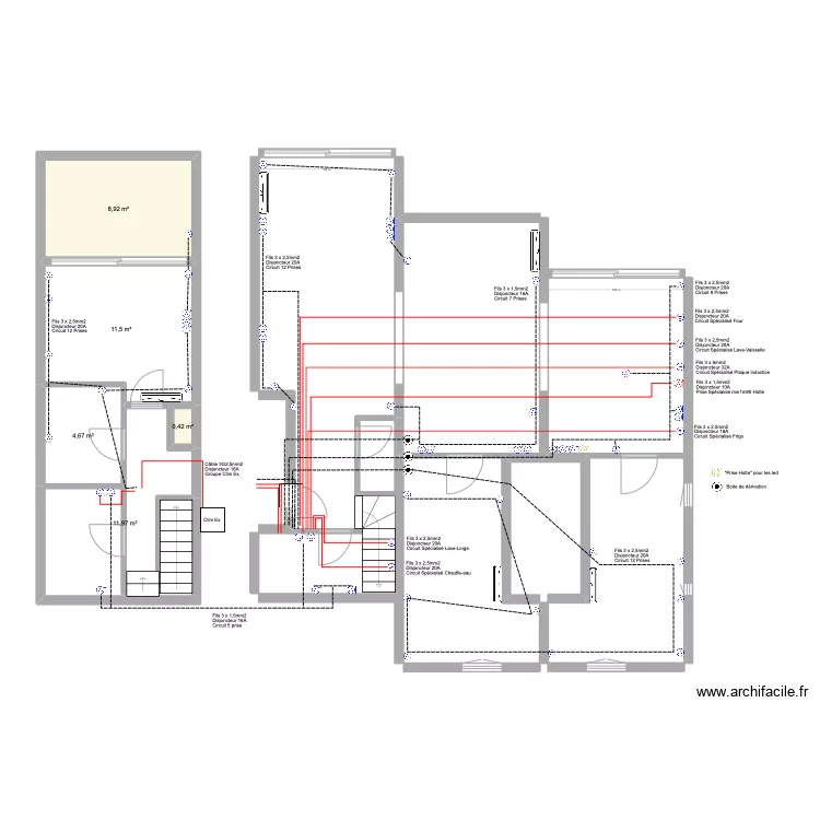 Cogo Eclairage. Plan de 