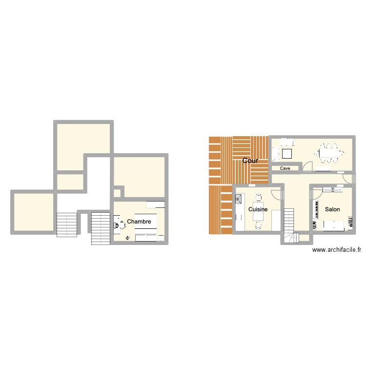 mzn. Plan de 11 pièces et 114 m2