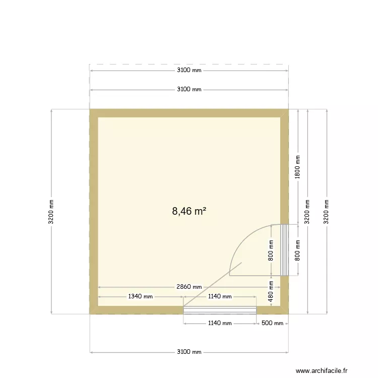 Patrice. Plan de 1 et 8 m² Patrice. Plan de 1 et 8 m²