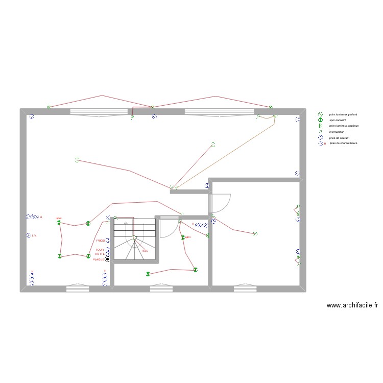 chateau étage. Plan de 0 pièce et 0 m2