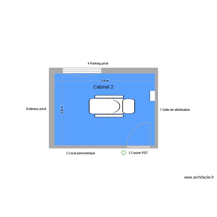 10448 Cabinet 2. Plan de 0 pièce et 0 m2