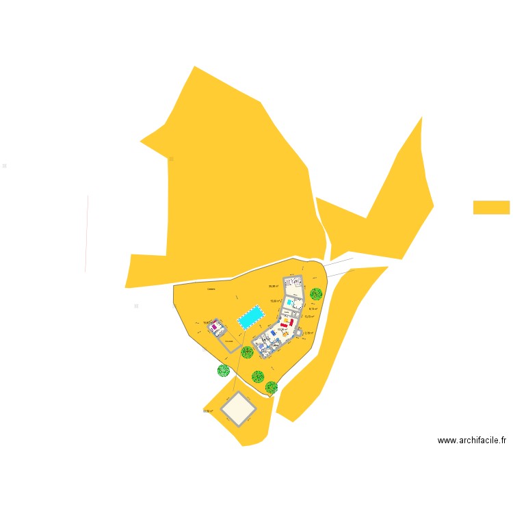 PETRA 9. Plan de 12 pièces et 245 m2