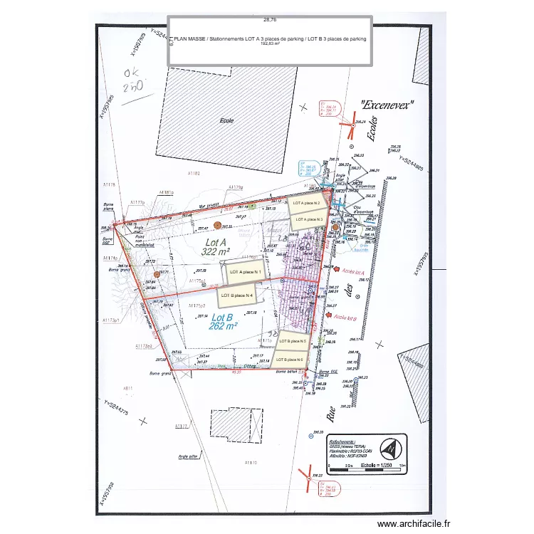 PARKING 224. Plan de 