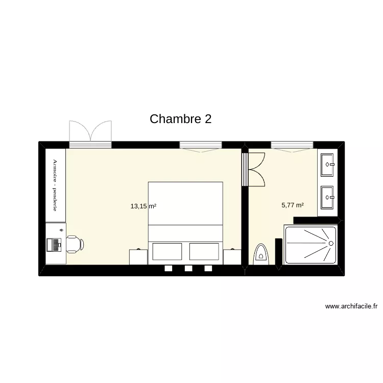 chambre . Plan de 