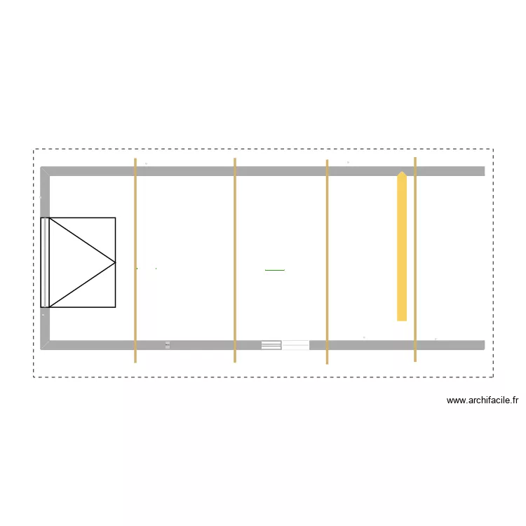 Atelier charpente. Plan de 