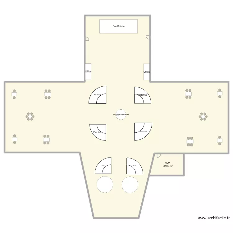 plan de salle buffet. Plan de 2 Pièces et 1203 m² plan de salle buffet. Plan de 2 Pièces et 1203 m²