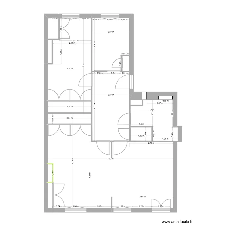 Plans état des lieu. Plan de 6 et 36 m² Plans état des lieu. Plan de 6 et 36 m²