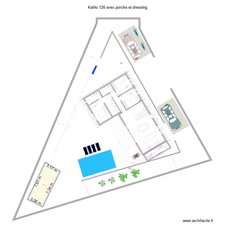 Roda de bera Neptu 5 Kahlo 126 arri&egrave;re-cuisine. Plan de 1  et 23 m²