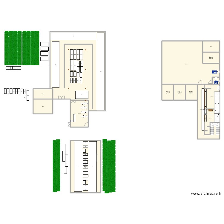 Magnum V6. Plan de 15 pièces et 569 m2