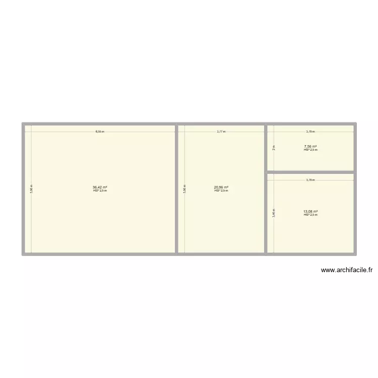 Plan actuel. Plan de 4 Pièces et 78 m² Plan actuel. Plan de 4 Pièces et 78 m²