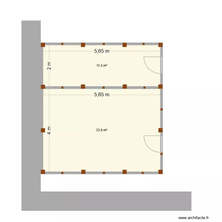 PLAN. Plan de 2 Pièces et 34 m² PLAN. Plan de 2 Pièces et 34 m²