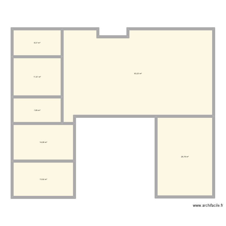 plan2. Plan de 7 pièces et 167 m2