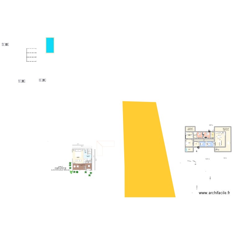 Maison 333-33. Plan de 17 pièces et 245 m2