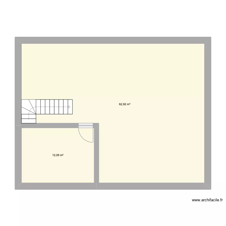 Scheune 2026. Plan de 2  et 75 m²