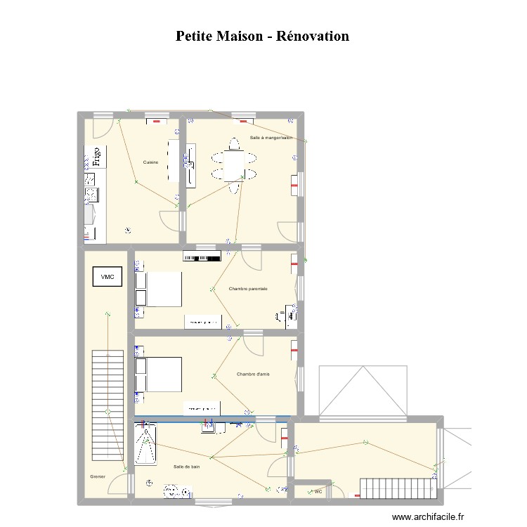 Maison 2 ELECTRICITE . Plan de 0 pièce et 0 m2