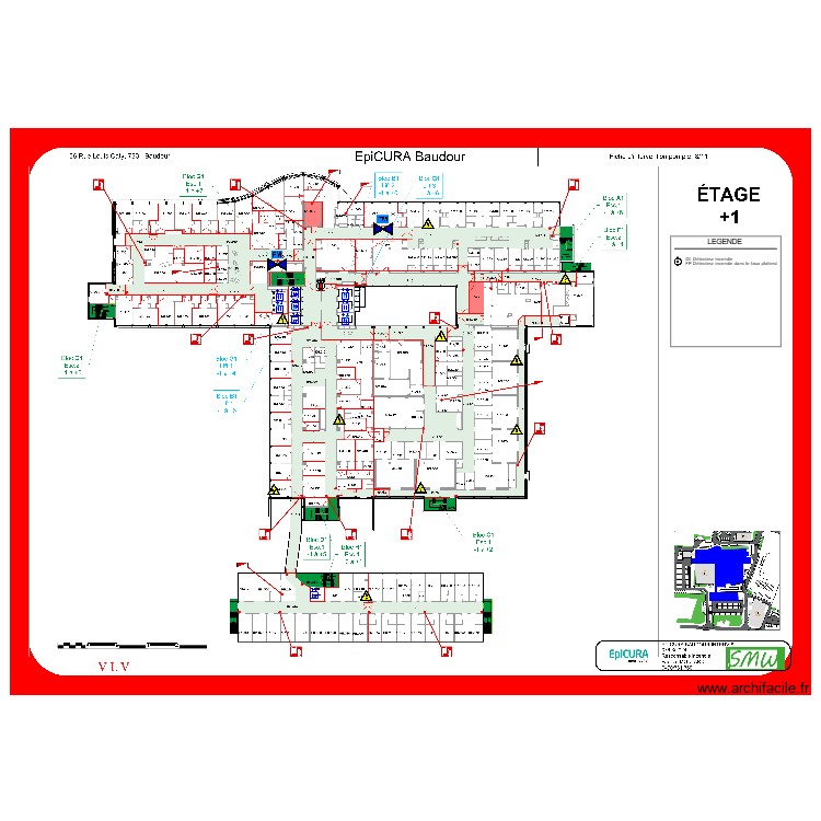 etage +1 epicura baudour. Plan de 0 pièce et 0 m2