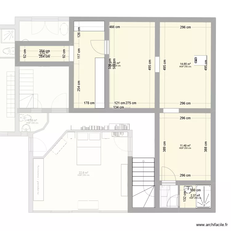 PLAN ANET CAVE. Plan de 