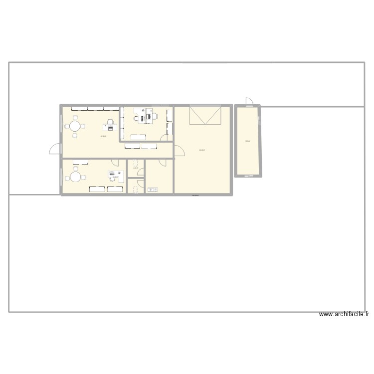 bureau. Plan de 0 pièce et 0 m2