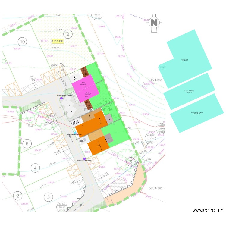 LES HERBIERS - L'Ouvrardière-avec 2 BRS indiv CATA-v5. Plan de 0 pièce et 0 m2