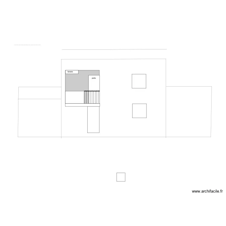 facade 90 falcou. Plan de 