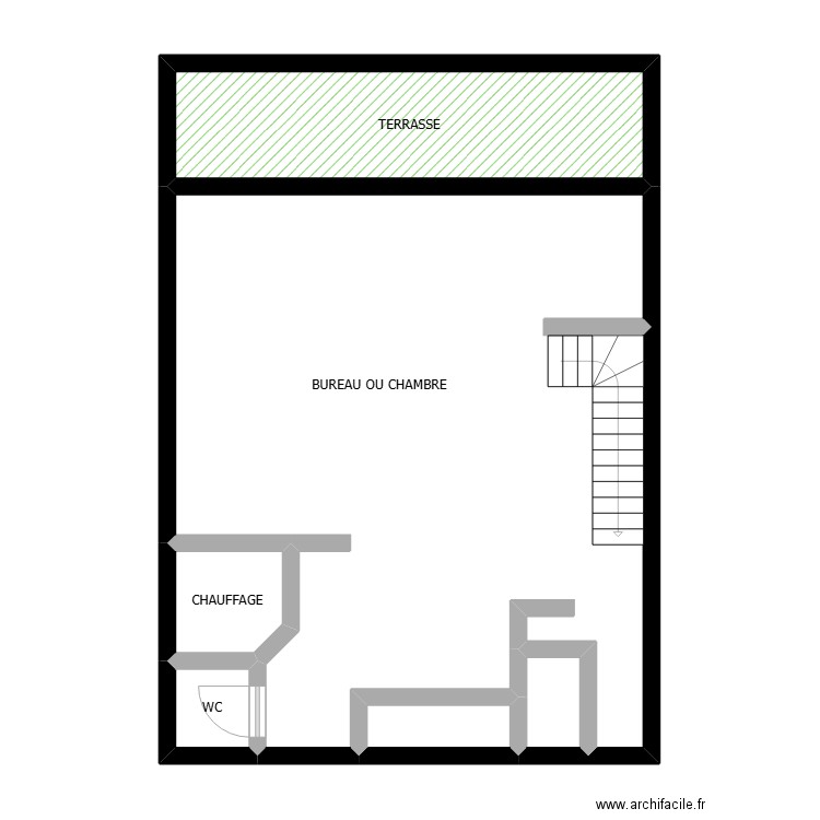 GOES 58. Plan de 16 pièces et 256 m2
