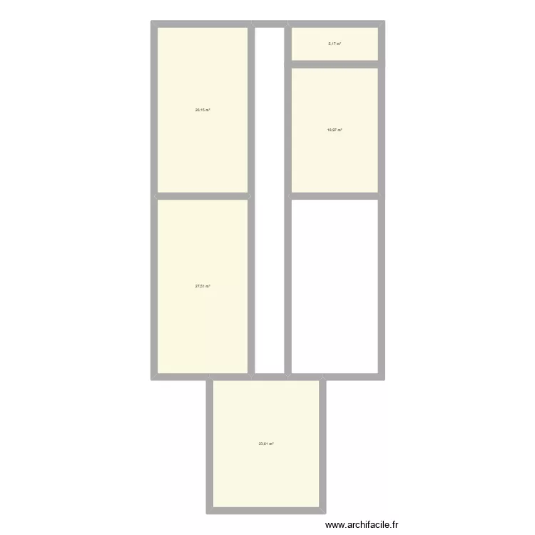 chambre. Plan de 