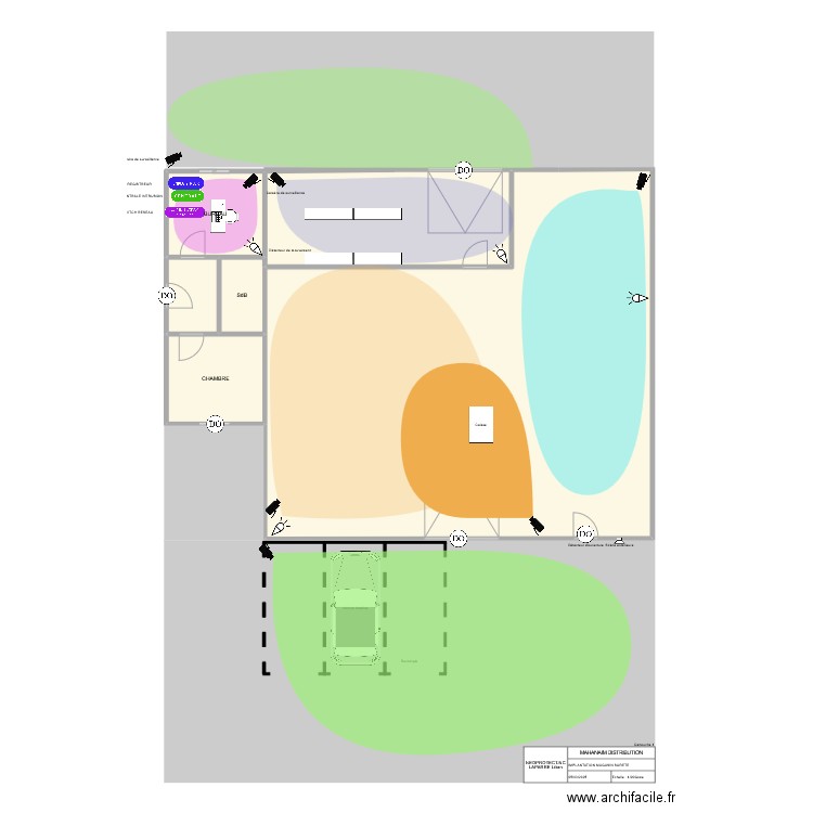 MAHANAIM DISTRIBUTION. Plan de 6 pièces et 171 m2