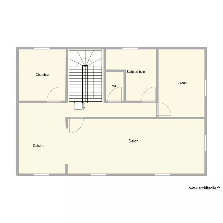 CATHALA Christian existant Premier &eacute;tage. Plan de 