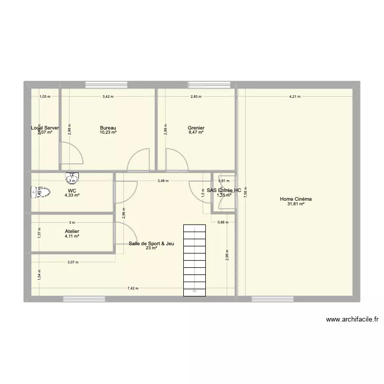 EN - SS v2. Plan de 8  et 86 m²