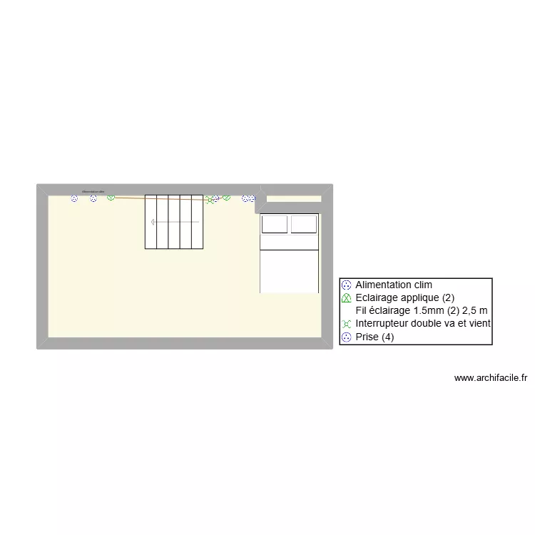 etage santos. Plan de 
