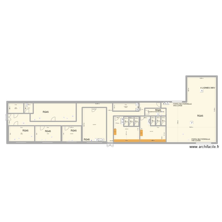 MARIUS 03. Plan de 16 pièces et 482 m2