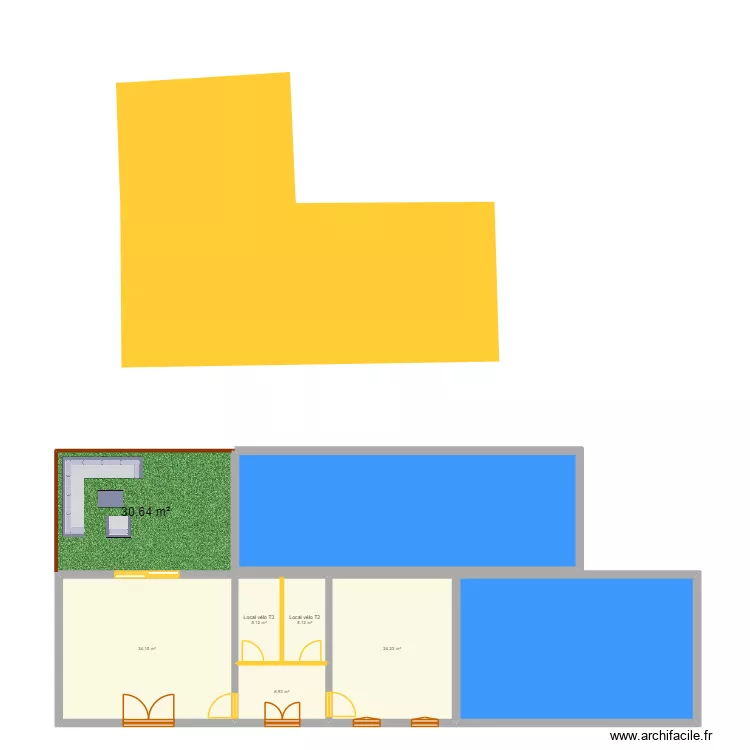 terres de beaulieu. Plan de 12  et 355 m²