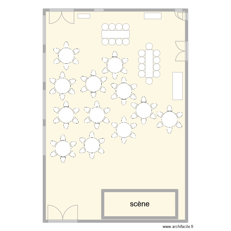 mariage. Plan de 2 pièces et 315 m2