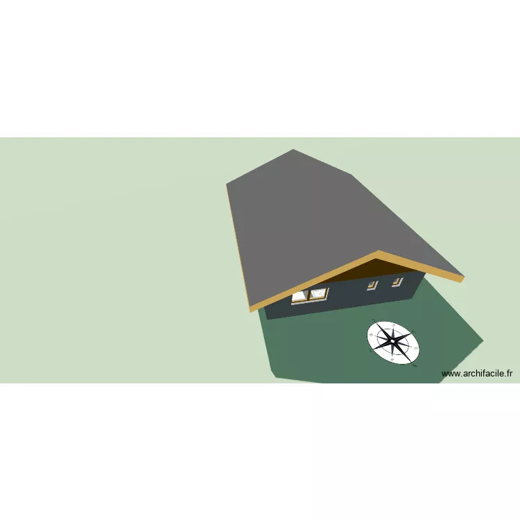 Chalet Piou Piou G2. Plan de 5  et 140 m²