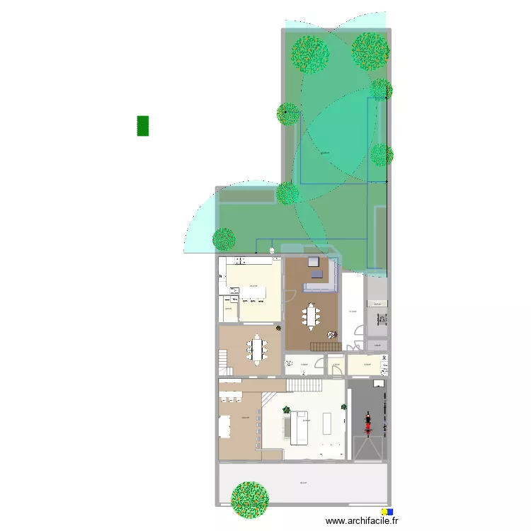 Esnandes  -  EAU JARDIN. Plan de 21  et 467 m²