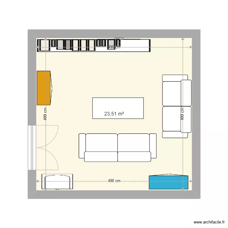 facades abri bois. Plan de 