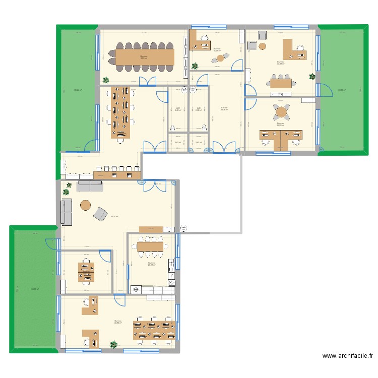 Saint Pierre du peray. Plan de 17 pièces et 439 m2