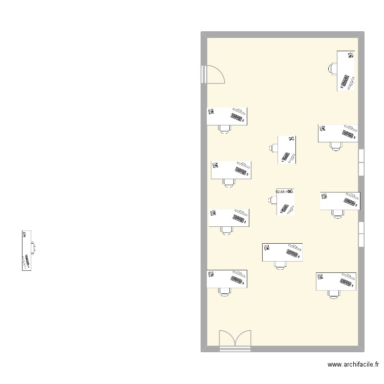 S114 sabrina ahmed. Plan de 1 pièce et 93 m2